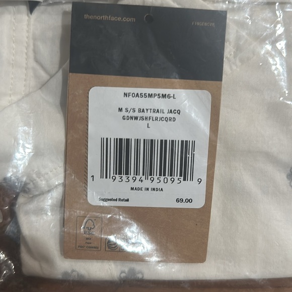 NWT The North Face Baytrail Jacquard Shirt - Short Sleeve - Picture 4 of 5